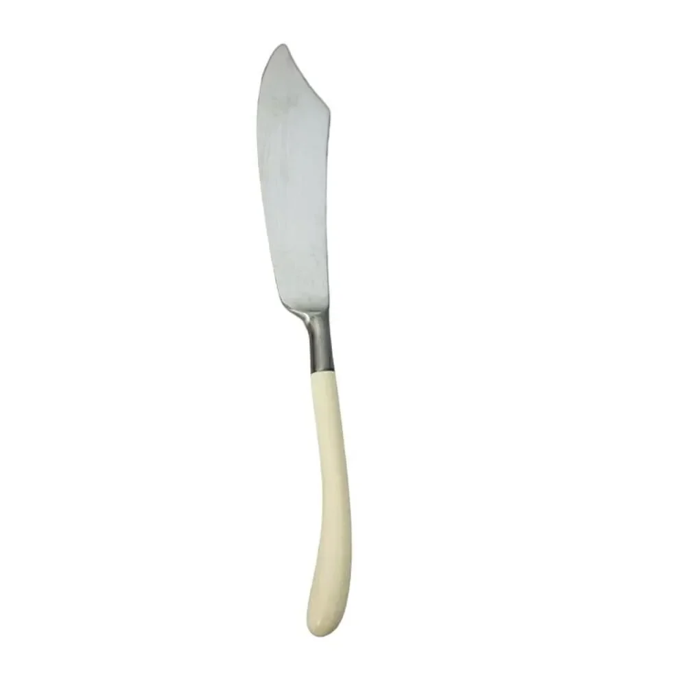 Lauffer Norway Pie Cake Knife White Cream Handle 10.5